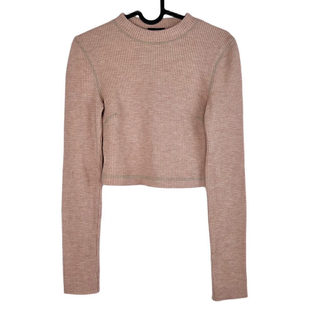 Urban Outfitters Out From Under Camel Beige Waffle Knit Cropped Top Size Small